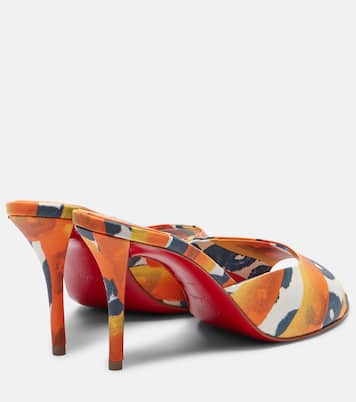 Pantoletten Miss Z 80 aus Canvas | Christian Louboutin