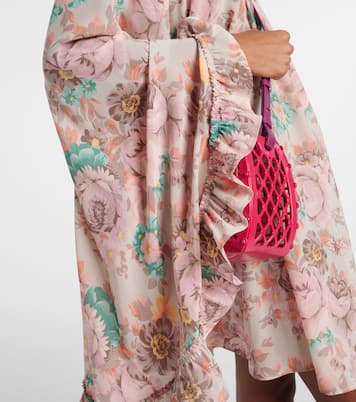 Ruffled silk crêpe de chine minidress | Chloé