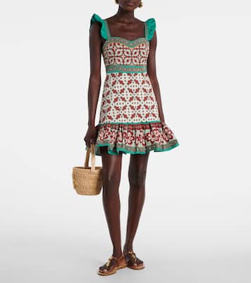 Mini Gingerbread printed minidress | La DoubleJ