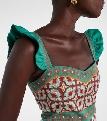 Mini Gingerbread printed minidress | La DoubleJ