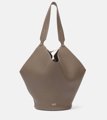 Lotus Small leather tote bag | Khaite