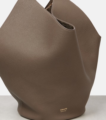 Lotus Small leather tote bag | Khaite