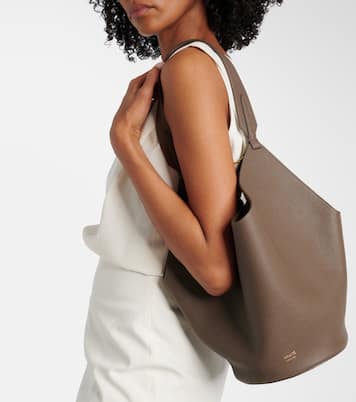 Lotus Small leather tote bag | Khaite
