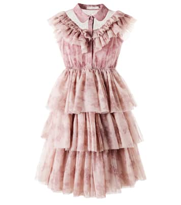 Robe Jeena en toile de Jouy et tulle | C'era Una Volta