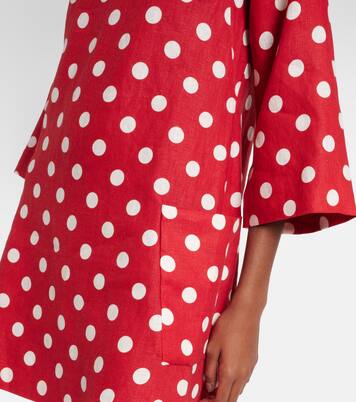 Robe Nina en lin à pois | Posse