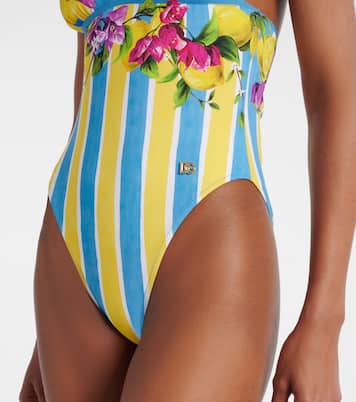 Printed halterneck swimsuit  | Dolce&Gabbana