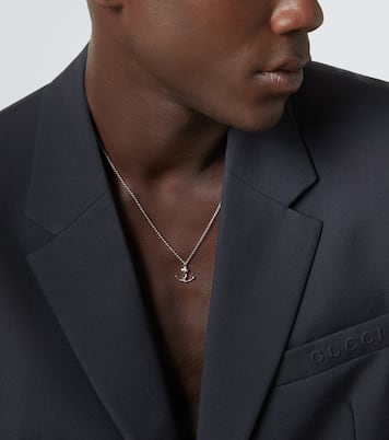 Anchor Lock Small sterling silver chain necklace | Mateo