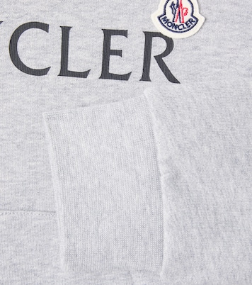 Logo cotton jersey hoodie | Moncler Enfant