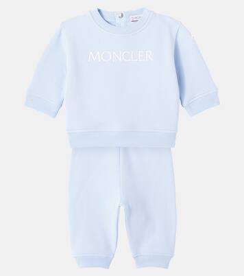Baby cotton-blend fleece sweatshirt and sweatpants set | Moncler Enfant