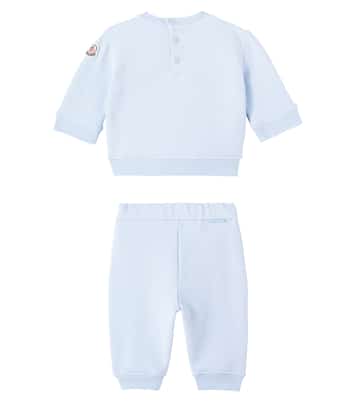 Baby cotton-blend fleece sweatshirt and sweatpants set | Moncler Enfant