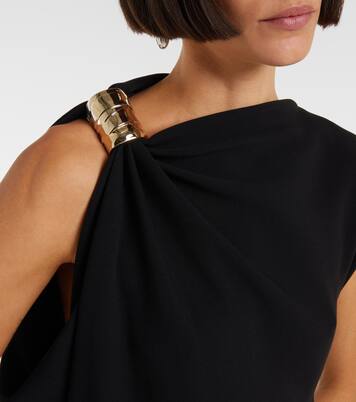 Robe midi Rue asymétrique en crêpe | Proenza Schouler