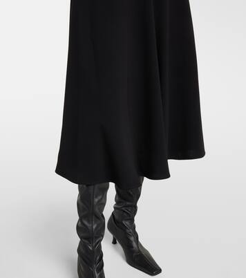 Robe midi Rue asymétrique en crêpe | Proenza Schouler
