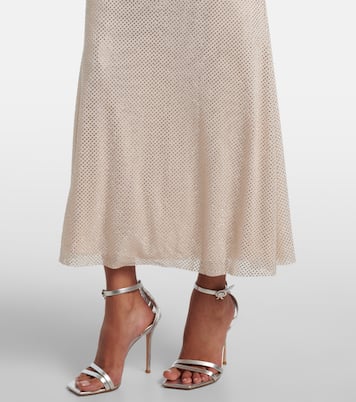 Midikleid mit Kristallen | Self-Portrait