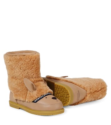 Wadou leather and shearling boots | Donsje