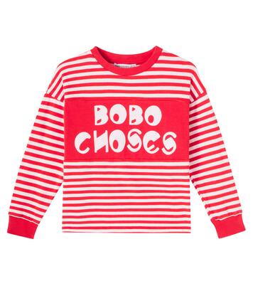 Logo striped cotton T-shirt | Bobo Choses