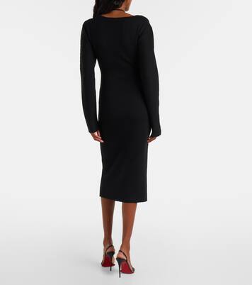 Robe midi en laine vierge | Nensi Dojaka