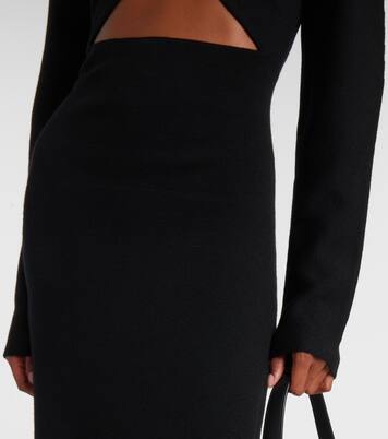 Robe midi en laine vierge | Nensi Dojaka