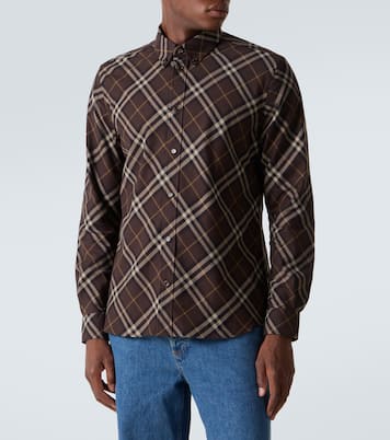 قميص Burberry Check من القطن | Burberry