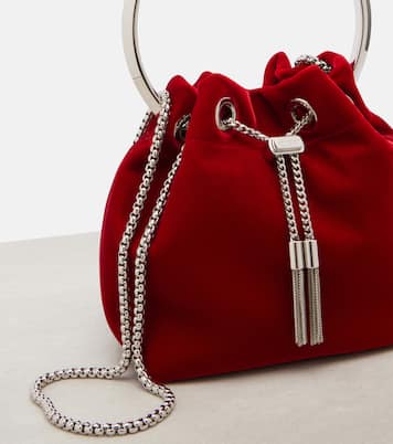 Bucket Bag Bon Bon aus Samt | Jimmy Choo