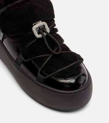 Sneakers Viv' Up aus Shearling und Lackleder | Roger Vivier