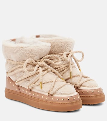 Schneestiefel Curly Rock aus Shearling und Leder | Inuikii
