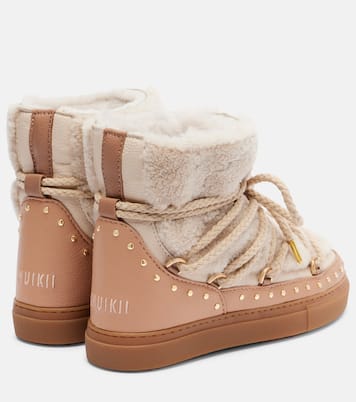 Schneestiefel Curly Rock aus Shearling und Leder | Inuikii