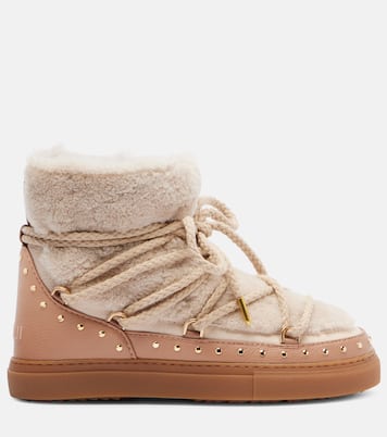 Schneestiefel Curly Rock aus Shearling und Leder | Inuikii