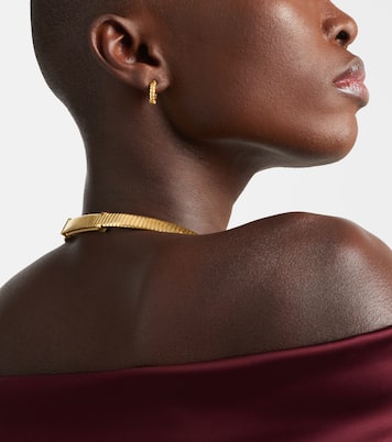 Bvlgari Tubogas 18kt gold hoop earrings | Bvlgari