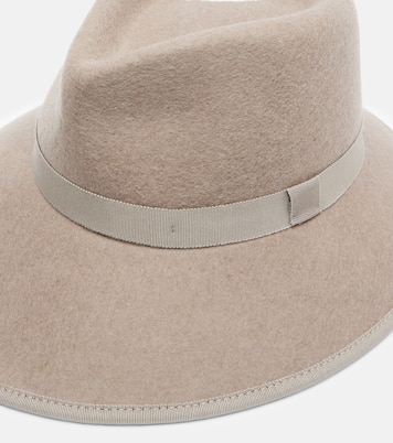 Chapeau fedora Locusta en feutre de laine | Max Mara