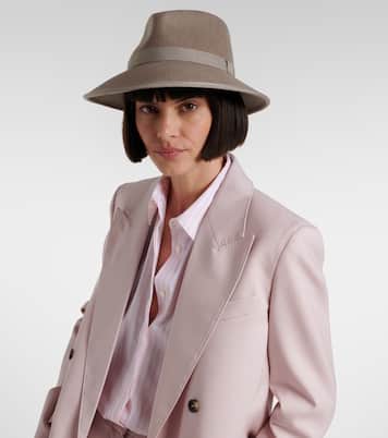 Chapeau fedora Locusta en feutre de laine | Max Mara
