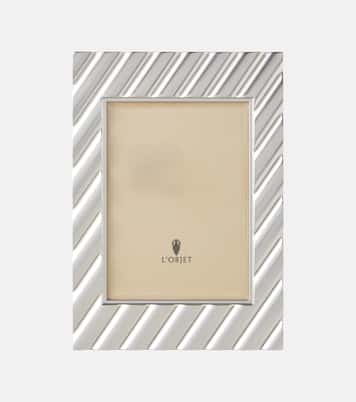 Maxime platinum-plated picture frame | L'Objet