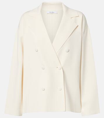 Calte double-breasted crêpe blazer | Max Mara