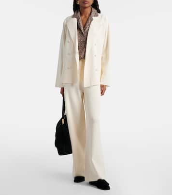 Calte double-breasted crêpe blazer | Max Mara