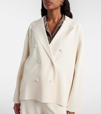 Calte double-breasted crêpe blazer | Max Mara
