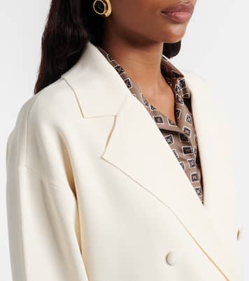 Calte double-breasted crêpe blazer | Max Mara