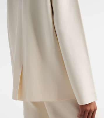 Calte double-breasted crêpe blazer | Max Mara