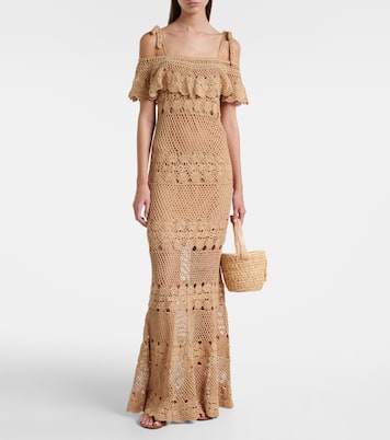 Marianne crochet cotton maxi dress | Anna Kosturova