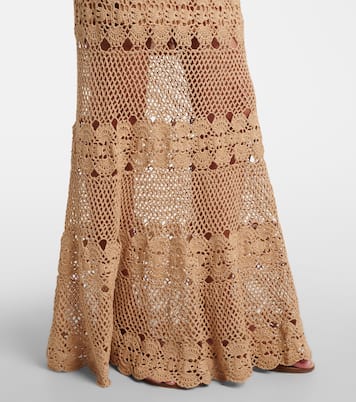 Marianne crochet cotton maxi dress | Anna Kosturova