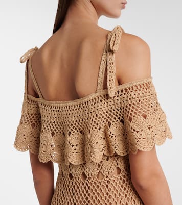 Marianne crochet cotton maxi dress | Anna Kosturova