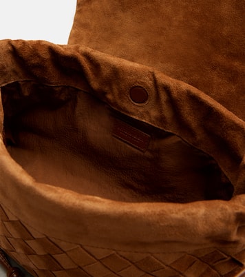 Schultertasche Giorno aus Veloursleder | Bottega Veneta