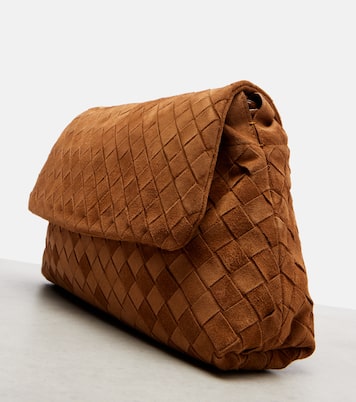 Schultertasche Giorno aus Veloursleder | Bottega Veneta