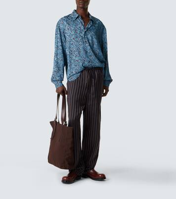 Chemise en satin imprimé | Dries Van Noten