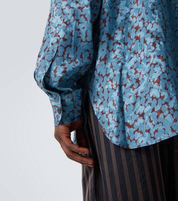 Chemise en satin imprimé | Dries Van Noten