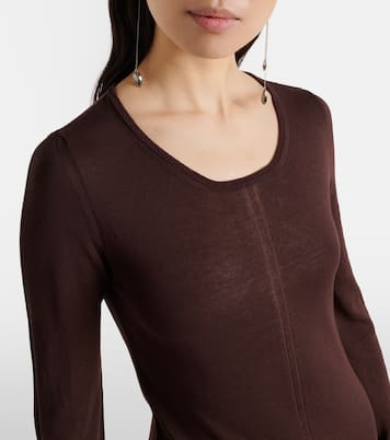 Maxikleid aus Crêpe | Lemaire