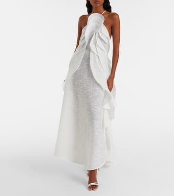 Délice Wave ruffled maxi dress | Maticevski