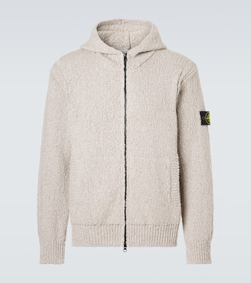 Compass cotton zip-up hoodie | Stone Island