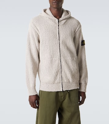 Compass cotton zip-up hoodie | Stone Island