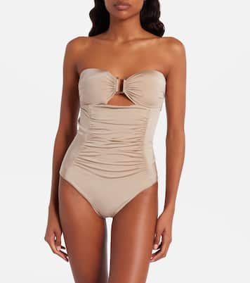 Curva ruched halterneck swimsuit | Max Mara