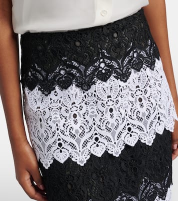 Midirock aus Spitze | Carolina Herrera