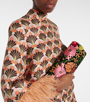 Small embroidered clutch | La DoubleJ